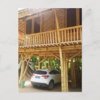 Bamboe House in Bali Briefkaart