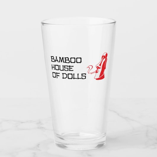 Bamboe House of Dolls Pint Glass Glas (Voorkant)