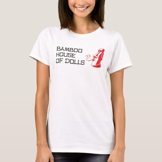 Bamboe House of Dolls Women's White T-shirt (Voorkant)