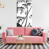 Bamboe in de lente canvas afdruk (Insitu (Woonkamer))
