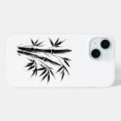 Bamboe Inkt Illustratie – Zen Design op Case-Mate iPhone Case (Achterkant (horizontaal))