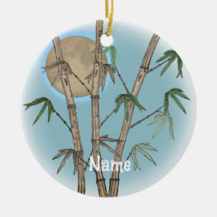 Bamboe Keramisch Ornament