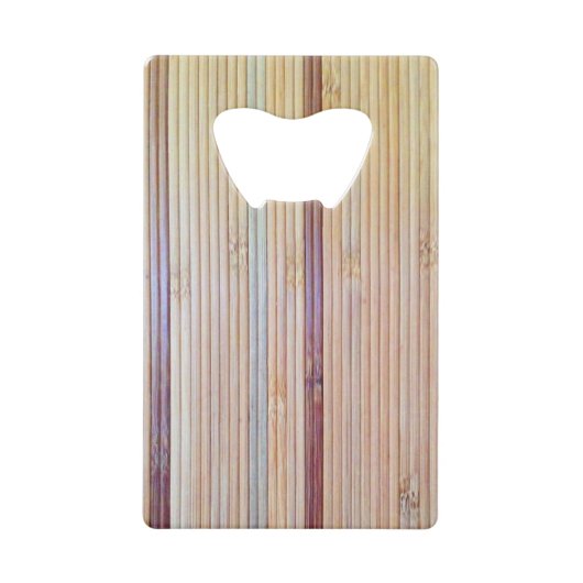 Bamboe Kredietkaart Flessenopener (Voorkant)