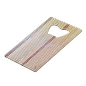 Bamboe Kredietkaart Flessenopener (Voorkant Gekanteld)