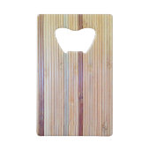 Bamboe Kredietkaart Flessenopener (Achterkant)