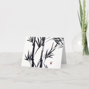 bamboe kunst notecard kaart