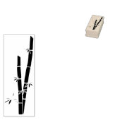bamboe kunststempel 	rubberstempel (Gestempeld)