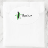 Bamboe laptop Sticker (Tas)
