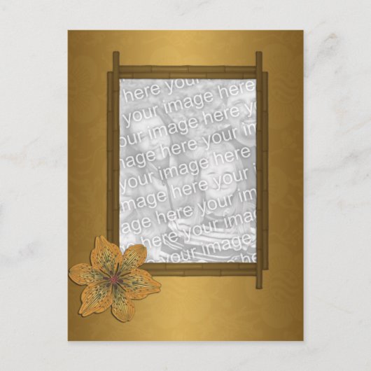 Bamboe Lijst Briefkaart (Voorkant)