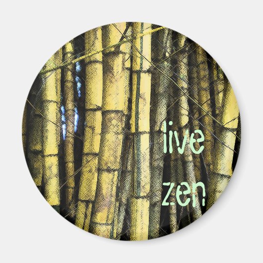Bamboe Live Zen Magnet Magneet (Voorkant)