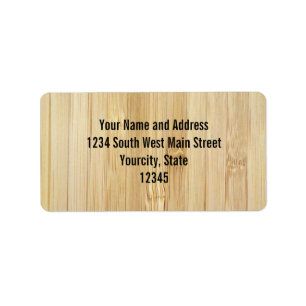 Bamboe-look Etiket