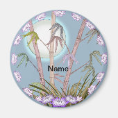 Bamboe Lotus Moon magneet (Voorkant)