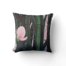 Bamboe magnolias - kussen