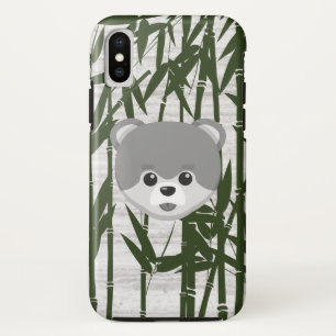 Bamboe Marmer Schattig Dier iPhone XS Hoesje