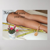 Bamboe Massage Tools naast Legs Poster (Voorkant)