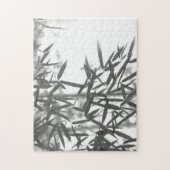 Bamboe met Aziatische wasstijl (sumi-e) Legpuzzel (Verticaal)