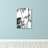 Bamboe met Stone Canvas Afdruk (Insitu (Houten vloer))