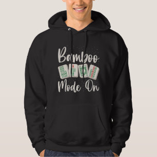 Bamboe Mode On Design voor een Mahjong Nerd Hoodie