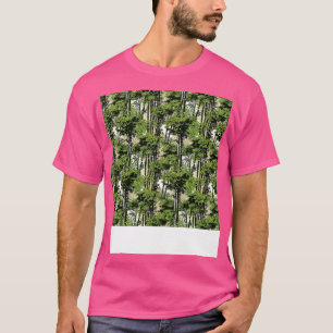 Bamboe Naadloos Patroon Aziatisch Chinees Japan Bo T-shirt