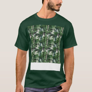 Bamboe Naadloos Patroon Aziatisch Chinees Japan Bo T-shirt