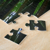 Bamboe oerwoud groene foliefoto puzzel (Zijkant)