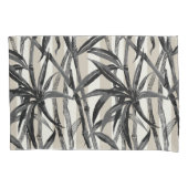 Bamboe Oerwoud Hawaiian Stripe - Zwart en Taupe Kussensloop (Voorkant)
