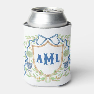Bamboe & Olive Topiary Crest Monogram Blikjeskoeler