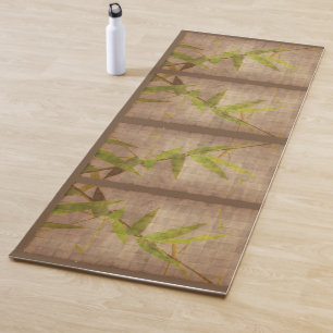 Bamboe op perkament papier yogamat