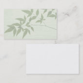 bamboe over gepatterd achtergrondvisitekaartje visitekaartje (Voorkant / Achterkant)