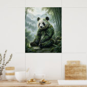 Bamboe Panda Sereniteit Poster (Keuken)