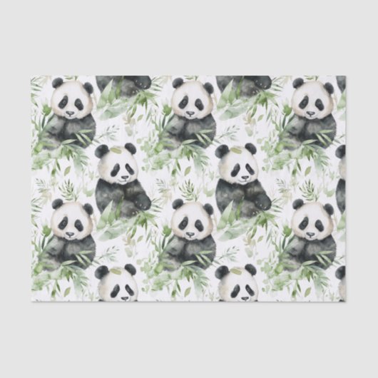 Bamboe Panda Tissue Papier (Voorkant)