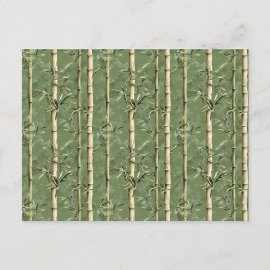 Bamboe Pattern Briefkaart (Voorkant)