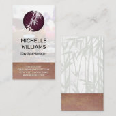 Bamboe Pictogram Visitekaartje (Voorkant / Achterkant)