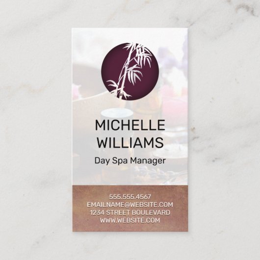 Bamboe Pictogram Visitekaartje (Voorkant)