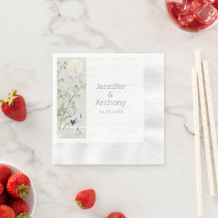Bamboe-Planten en Crane Napkins Servet