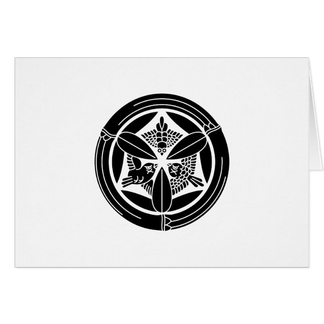 Bamboe rond met drie mussen (Voorkant Horizontaal)