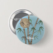 Bamboe Ronde Button 5,7 Cm (Voorkant /achterkant)