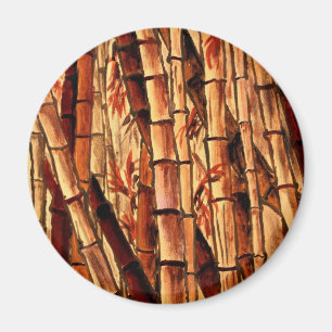 bamboe schilderij Aziatische oosterse kunst Magneet