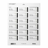 Bamboe schoonheid etiket (Full Sheet)