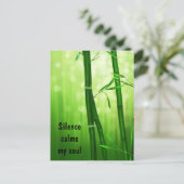 Bamboe - Silence Calms My Soul Briefkaart (Staand voorkant)