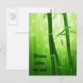 Bamboe - Silence Calms My Soul Briefkaart (Voorkant / Achterkant)