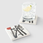 Bamboe Stenen Onderzetter (Zijkant)