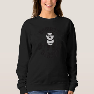 Bamboe Sterke Weightlift Beer Panda Motivatio Trui