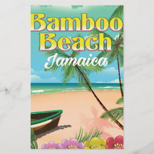 Bamboe Strand Jamaica Briefpapier