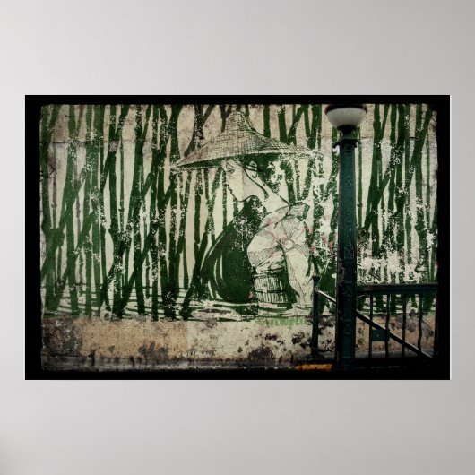 Bamboe Subway Geisha Poster (Voorkant)