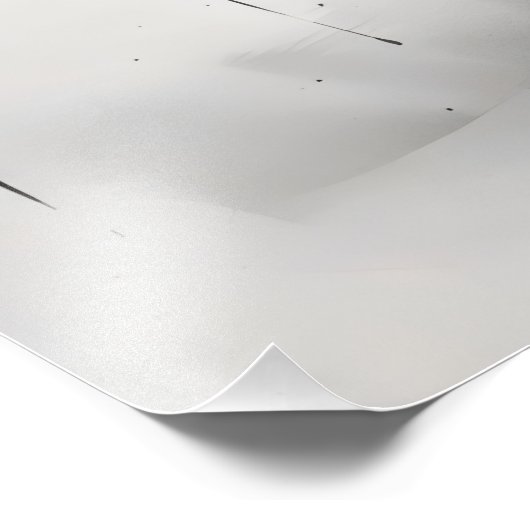 Bamboe Sumi-e inkt schilderij Foto Afdruk (Hoek)