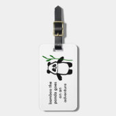 Bamboe the Panda Adventure Bagagelabel (Voorkant verticaal)