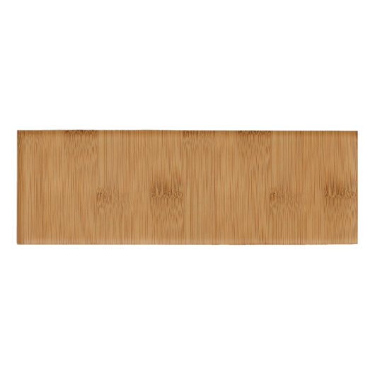 Bamboe Toast Wood Grain look Naambadge (Voorkant)