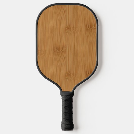 Bamboe Toast Wood Grain look Pickleball Paddle (Voorkant)