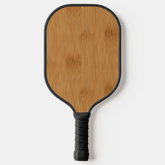 Bamboe Toast Wood Grain look Pickleball Paddle (Achterkant)